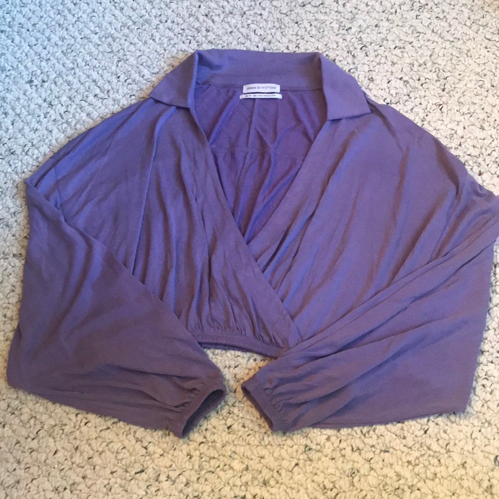 Urban Outfitters Collared Open Front Shirt